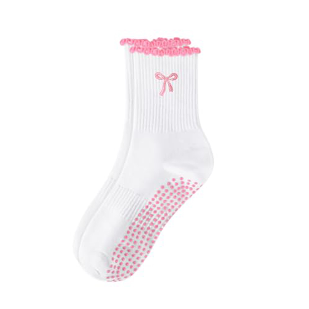 Pilates Yoga Youtube - Non-Slip Grip Pilates Socks Cotton Breathable