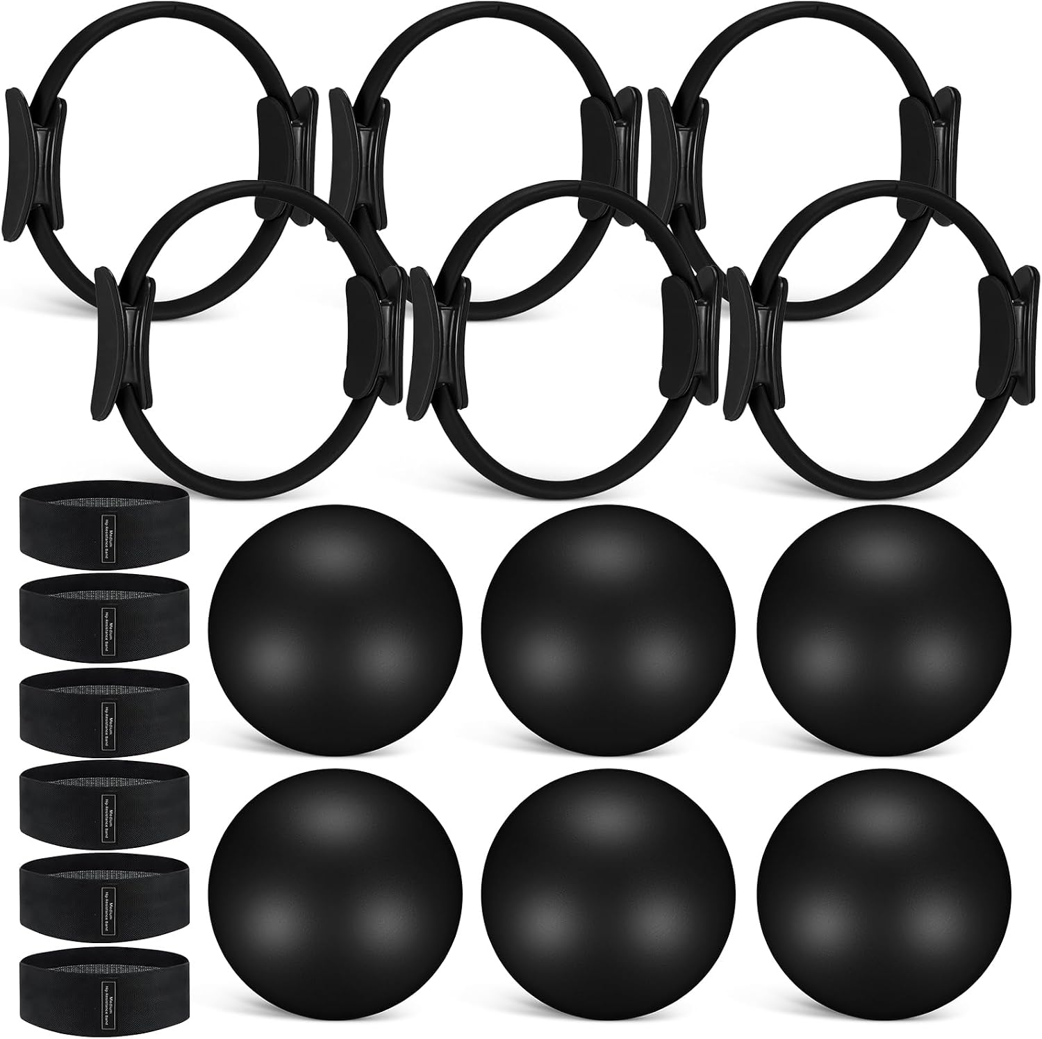 Pilates Yoga Tone - 18 Pcs Pilates Ring And Ball