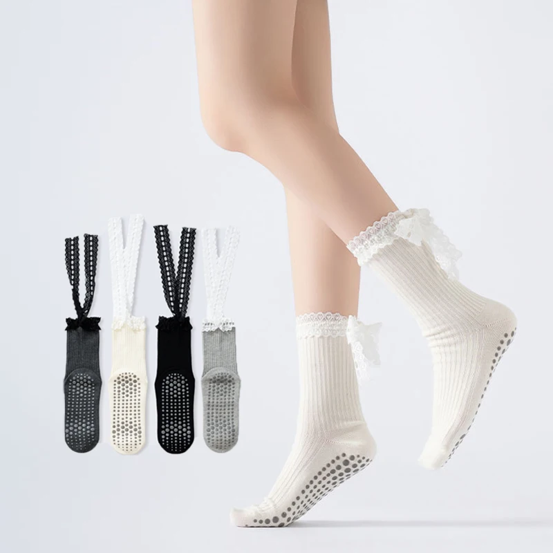 Pilates Yoga Youtube - Yoga Socks Women Cotton Silicone Non-slip