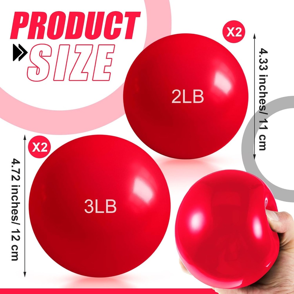 1lb-5lb Weighted Toning Balls  - огляд і ціна Pilates Yoga Tone
