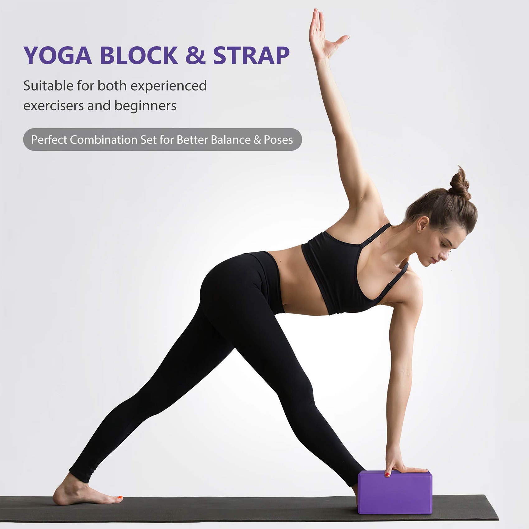 AEB0-Yoga Block And Yoga Strap - огляд і ціна Pilates Yoga Tone